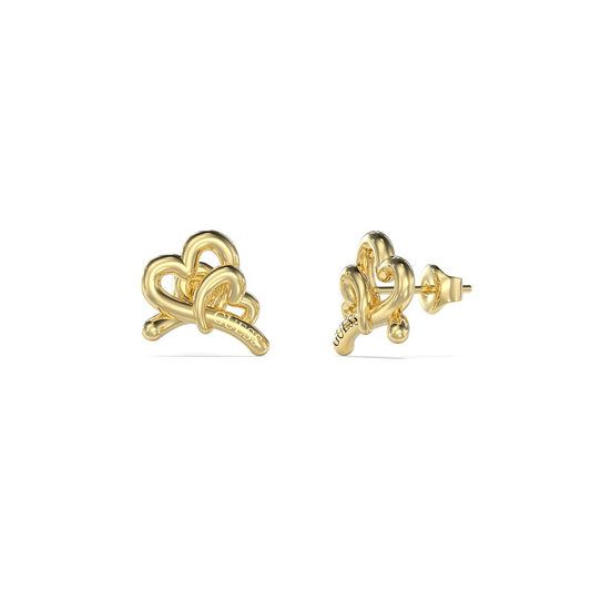 Gouden Guess oorbellen met exclusief design, elegant en tijdloos.