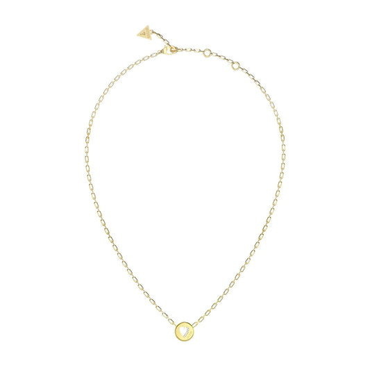 Gouden Guess ketting voor dames met een elegante cirkelvormige hanger.