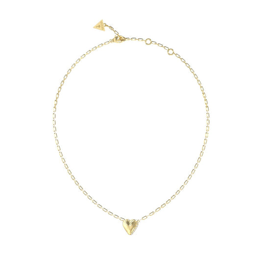 Gouden Guess damesketting met elegant hartje, tijdloos ontwerp.