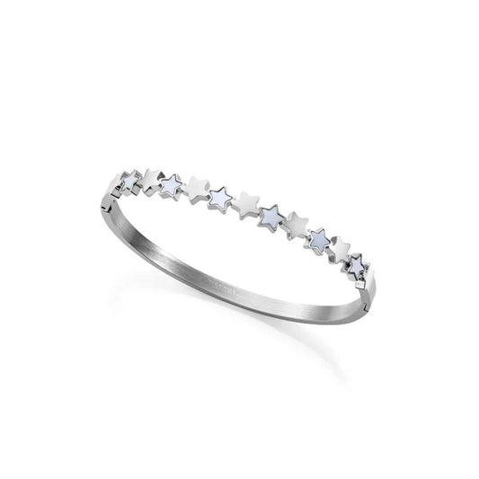Zilverkleurige Viceroy armband voor dames met stervormige details.