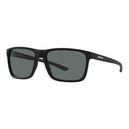 Zwarte Arnette SOKATRA zonnebril voor heren met UV400 bescherming, zijaanzicht.