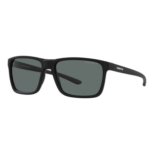 Zwarte Arnette SOKATRA zonnebril voor heren met UV400 bescherming, zijaanzicht.