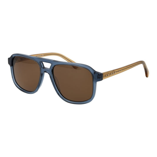 Replay zonnebril voor heren in trendy blauw met bruine glazen en UV400 bescherming.