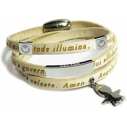 Stijlvolle Sector armband SADO14 met leer en metalen details, elegant ontwerp.