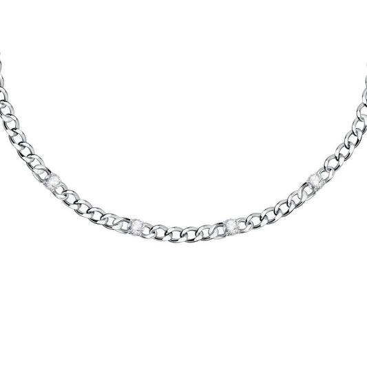 Morellato ketting voor dames in zilver met elegante schakels en sprankelende details.