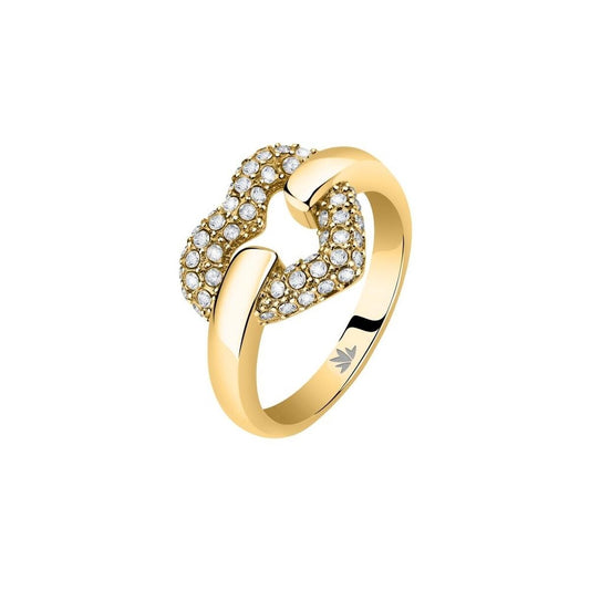 Elegante Morellato damesring van roestvrij staal met sprankelende details.