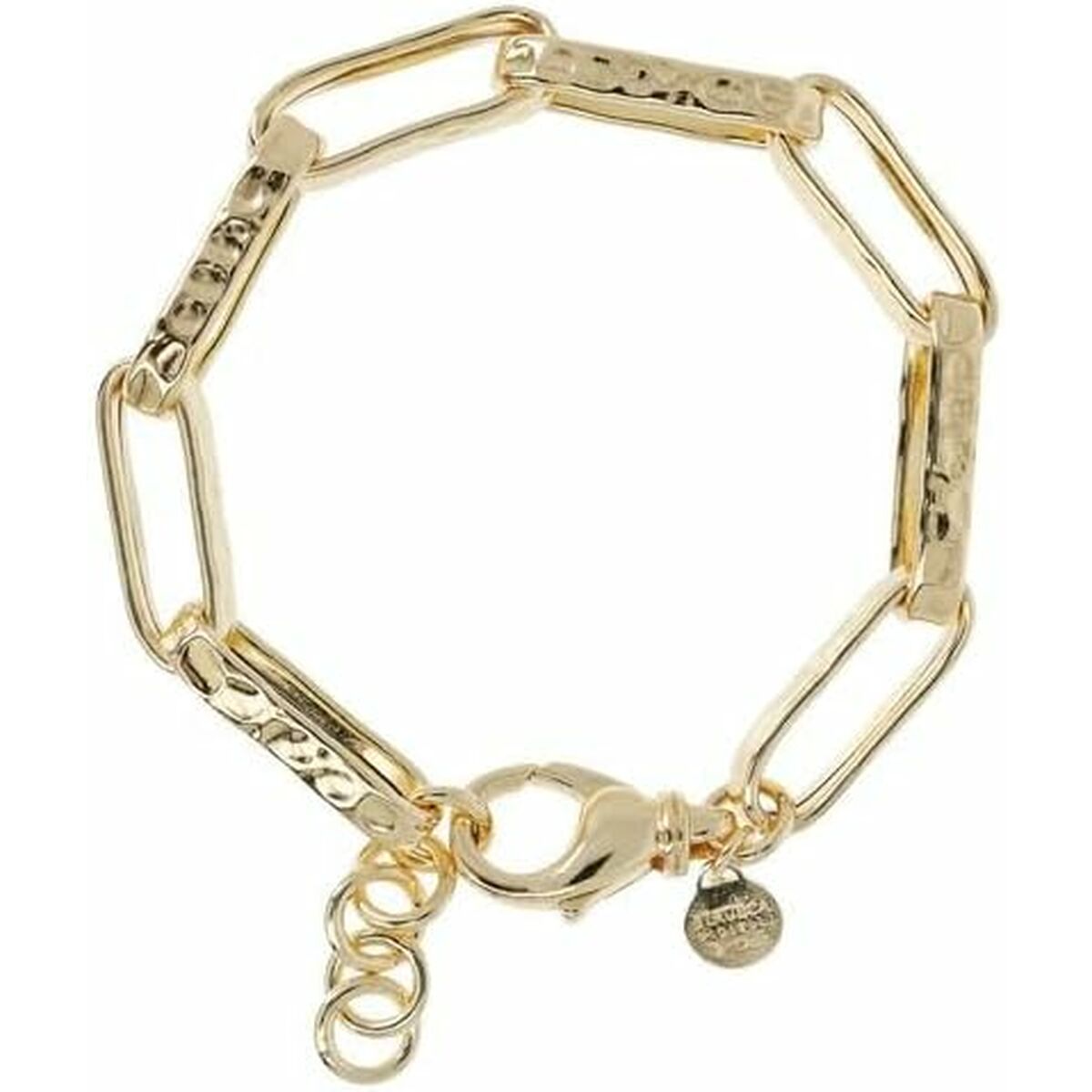 Gouden Etrusca armband voor dames met elegant ontwerp en geïntegreerd horloge.