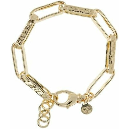 Gouden Etrusca armband voor dames met elegant ontwerp en geïntegreerd horloge.