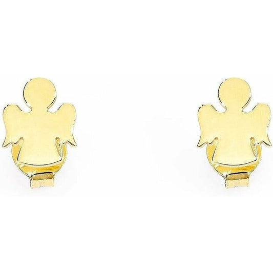 Goudkleurige Amen oorbellen met luxe, elegante uitstraling en unieke vorm.