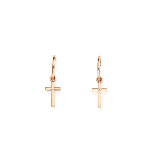 Amen oorbellen voor dames in elegante stijl met een tijdloze kruisvorm.