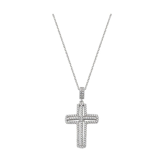 Elegante Amen ketting met een glinsterend kruis, perfect voor elke outfit.