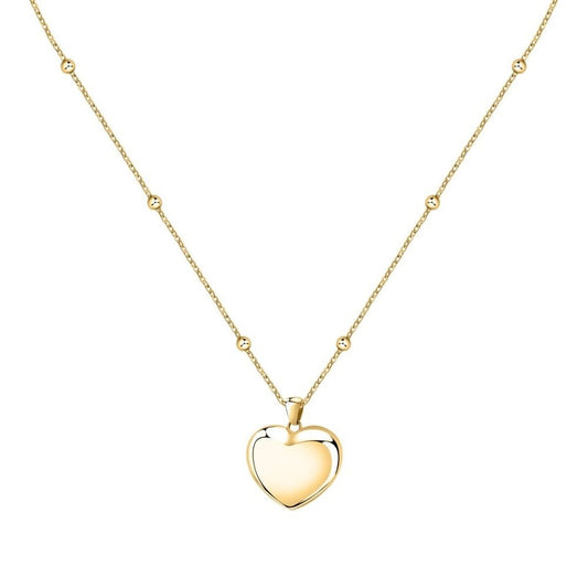 Gouden Morellato ketting met een hartvormige hanger, elegant ontwerp voor dames.