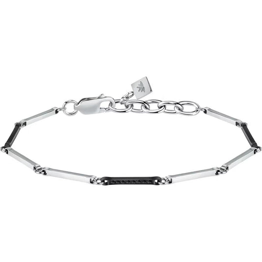Elegante zilverkleurige Morellato armband van duurzaam roestvrij staal met luxe afwerking.