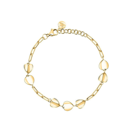 Morellato gouden armband voor dames met elegante hartvormige schakels.