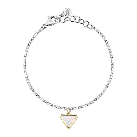 Zilverkleurige Morellato armband voor dames met elegante driehoekige hanger.