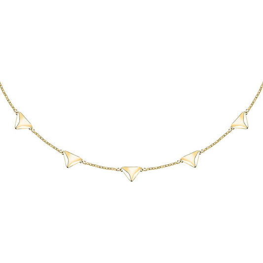 Elegante gouden Morellato ketting met driehoekige schakels, perfect voor dames.