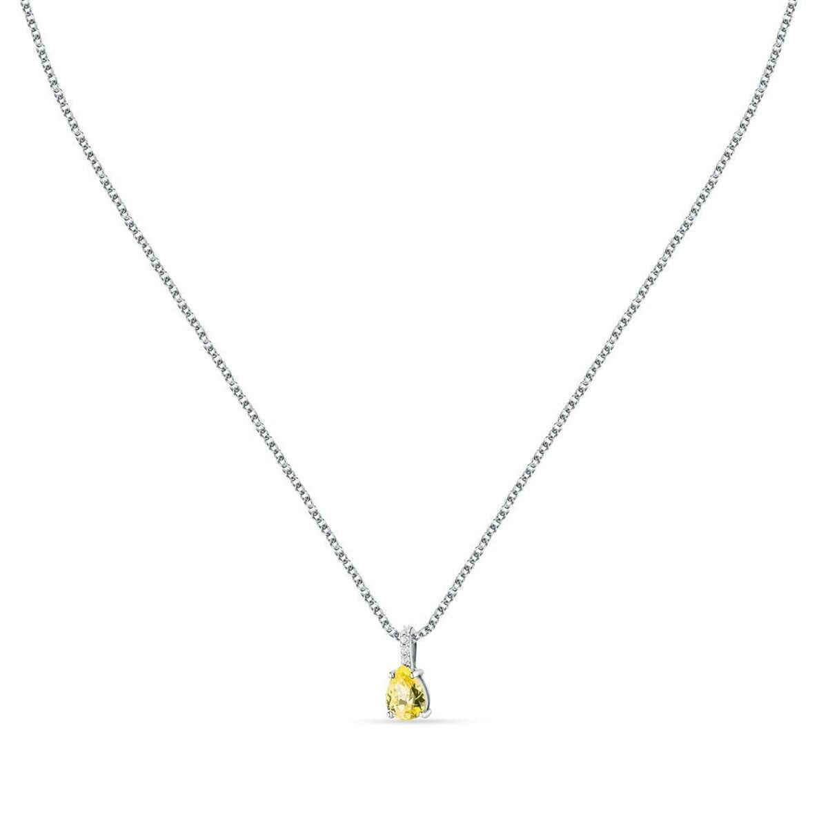 Zilverkleurige Morellato ketting voor dames met elegante druppelvormige hanger.