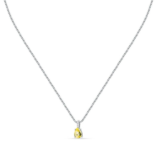 Zilverkleurige Morellato ketting voor dames met elegante druppelvormige hanger.
