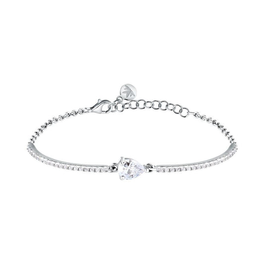 Zilverkleurige Morellato TESORI armband van 925 sterling zilver met elegante details.