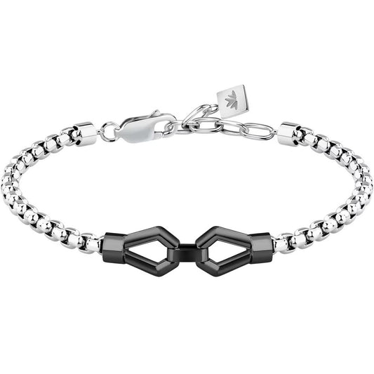 Zilverkleurige Morellato MOTOWN armband met elegant ontwerp en unieke sluiting.