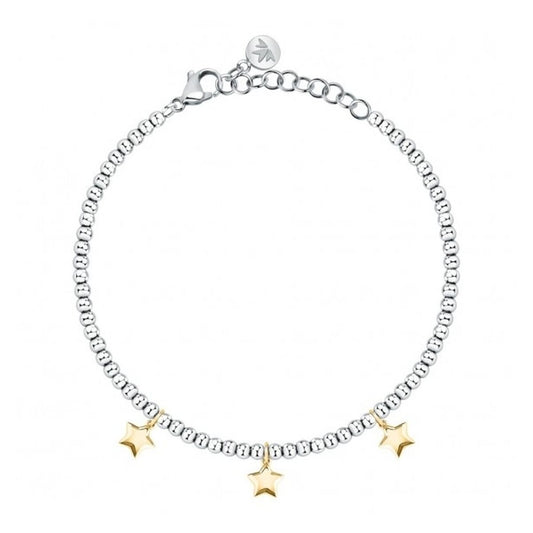 Zilverkleurige Morellato armband met stervormige bedels en elegante schakel.