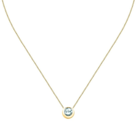 Zilverkleurige Morellato damesketting met een elegante hanger en een stralende steen.