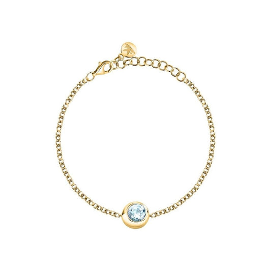 Zilverkleurige Morellato armband voor dames met een elegante uitstraling en een centrale steen.