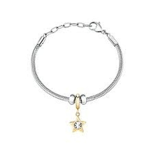 Zilverkleurige Morellato DROPS armband met een stervormige hanger en glinsterende details.