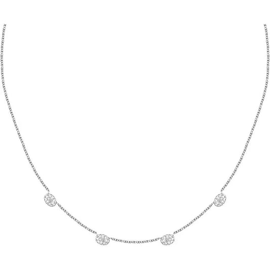 Zilverkleurige Morellato ketting met elegante, glinsterende details voor dames.