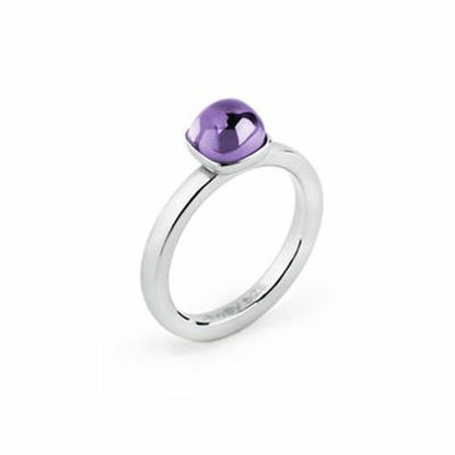 Brosway ring voor dames met een paarse edelsteen en een elegant, modern ontwerp.