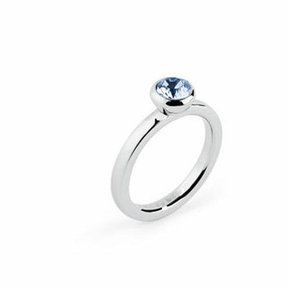 Brosway ring voor dames met een elegante, tijdloze uitstraling en een blauwe steen.