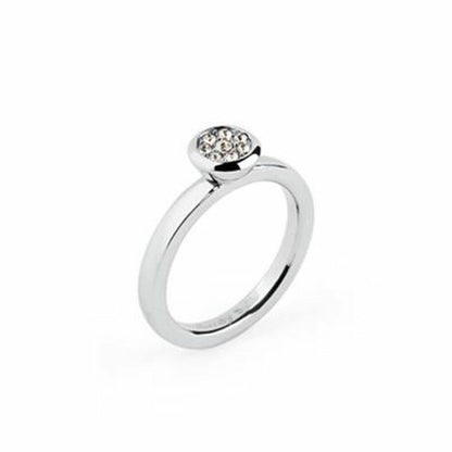 Brosway ring voor dames in elegante, tijdloze stijl met sprankelende steentjes.