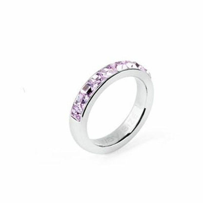 Brosway ring voor dames in maat 14 met paarse kristallen en een tijdloos design.