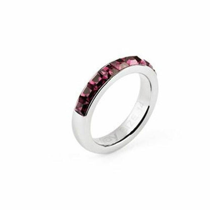 Brosway ring voor dames met moderne, elegante uitstraling en paarse stenen.