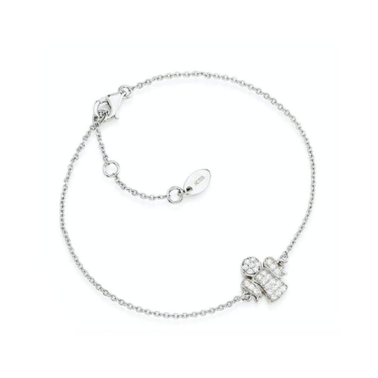 Zilveren Amen armband met elegante details en een verfijnde uitstraling.