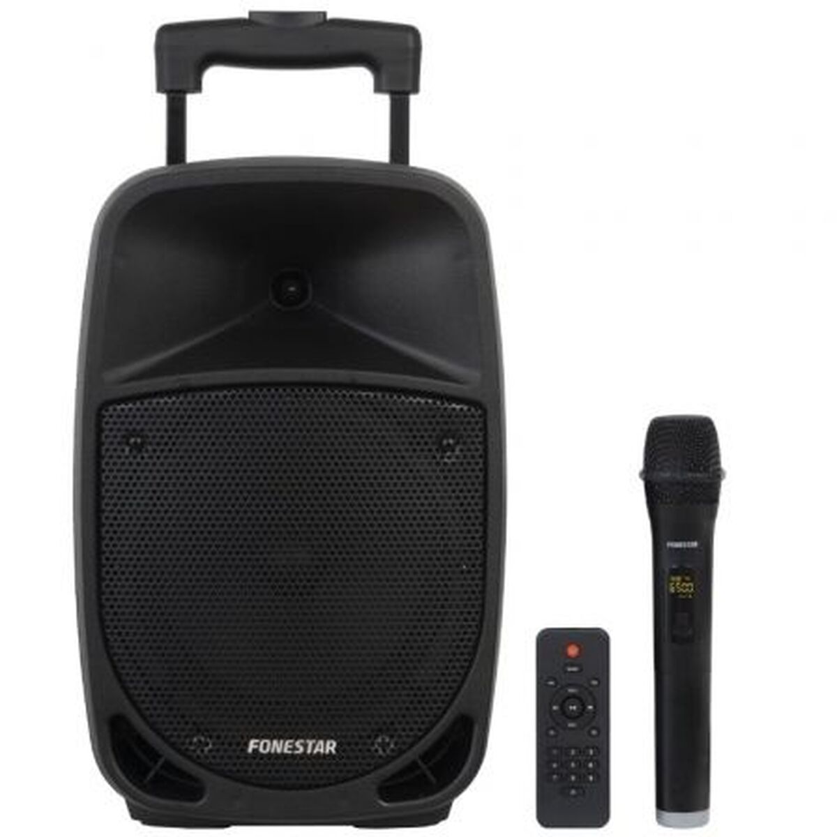 FONESTAR MALIBU-308 draagbare Bluetooth luidspreker met microfoon en afstandsbediening, zwart.