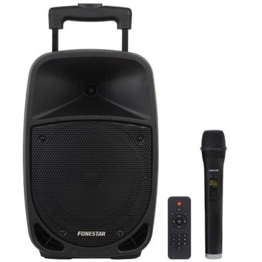 FONESTAR MALIBU-308 draagbare Bluetooth luidspreker met microfoon en afstandsbediening, zwart.