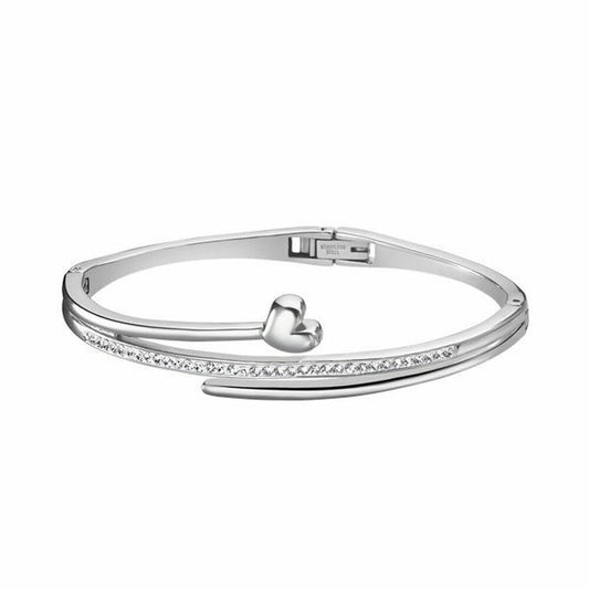 Lotus armband dames met elegant ontwerp en hartvormige sluiting.