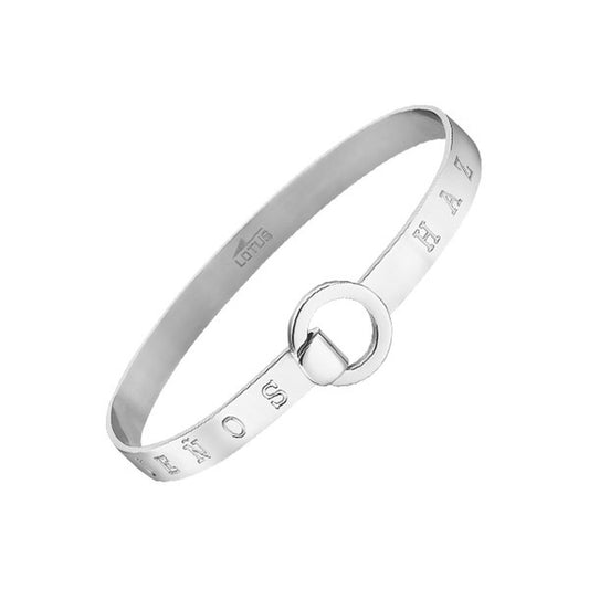 Zilverkleurige Lotus armband voor dames met een tijdloos ontwerp en elegante uitstraling.