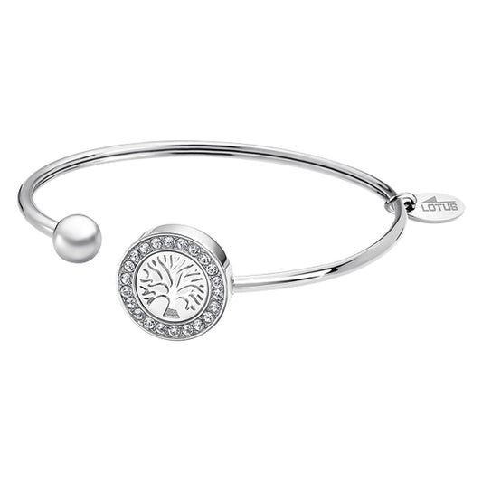 Stijlvolle Lotus armband voor dames met een elegante boomdesign en sprankelende details.