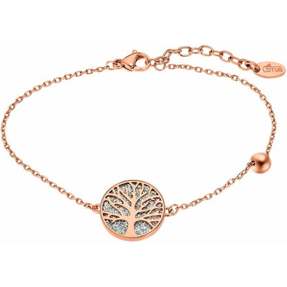 Lotus armband voor dames met een elegante boomdesign in roségoud.