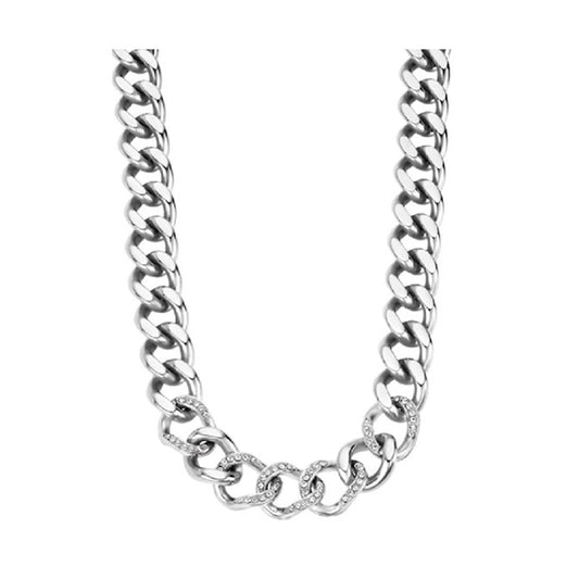 Zilveren Lotus LS2252-1/1 ketting met elegante schakels en subtiele glans.