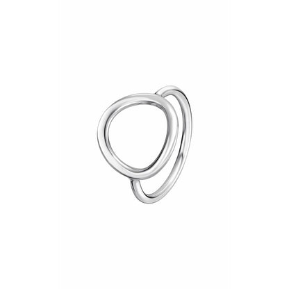 Lotus ring voor dames in elegant design van duurzaam metaal, zijaanzicht.