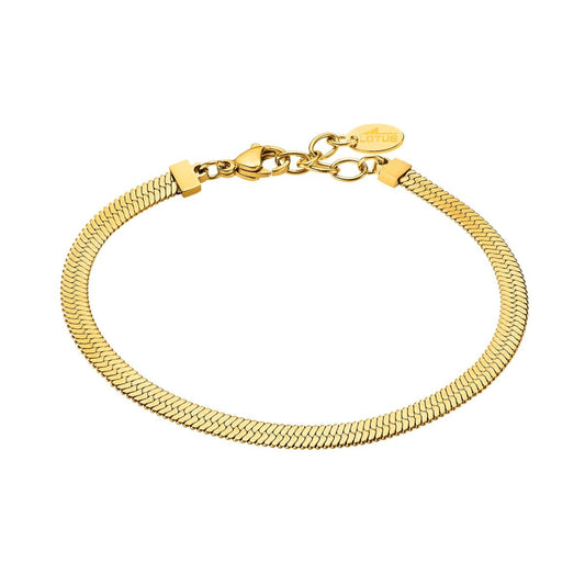 Gouden Lotus armband voor dames met een elegant, tijdloos ontwerp.