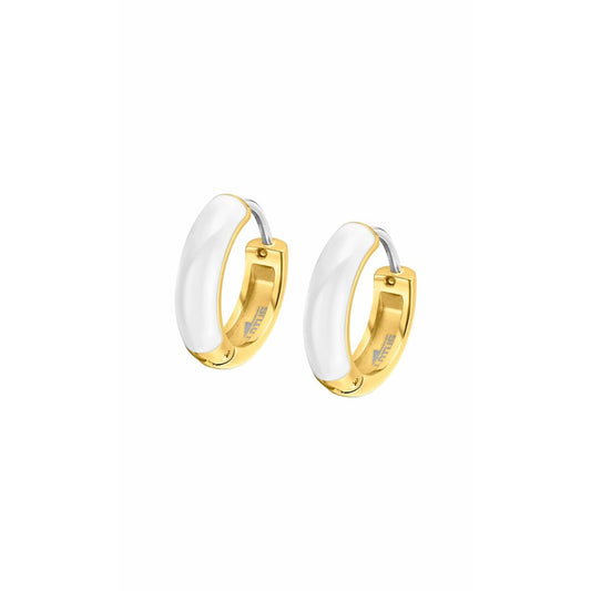 Lotus gouden oorbellen voor dames met een trendy en elegant ontwerp.