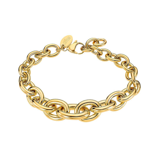 Gouden Lotus armband voor dames met elegante schakels en stijlvolle afwerking.