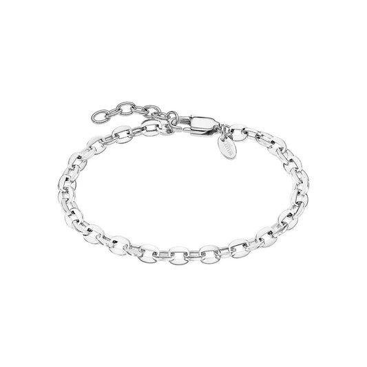 Zilverkleurige Lotus armband voor dames met elegant design en schakels.