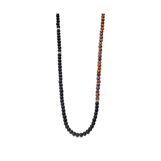 Lotus ketting voor dames met een elegant ontwerp en hoogwaardige materialen in zwart en bruin.