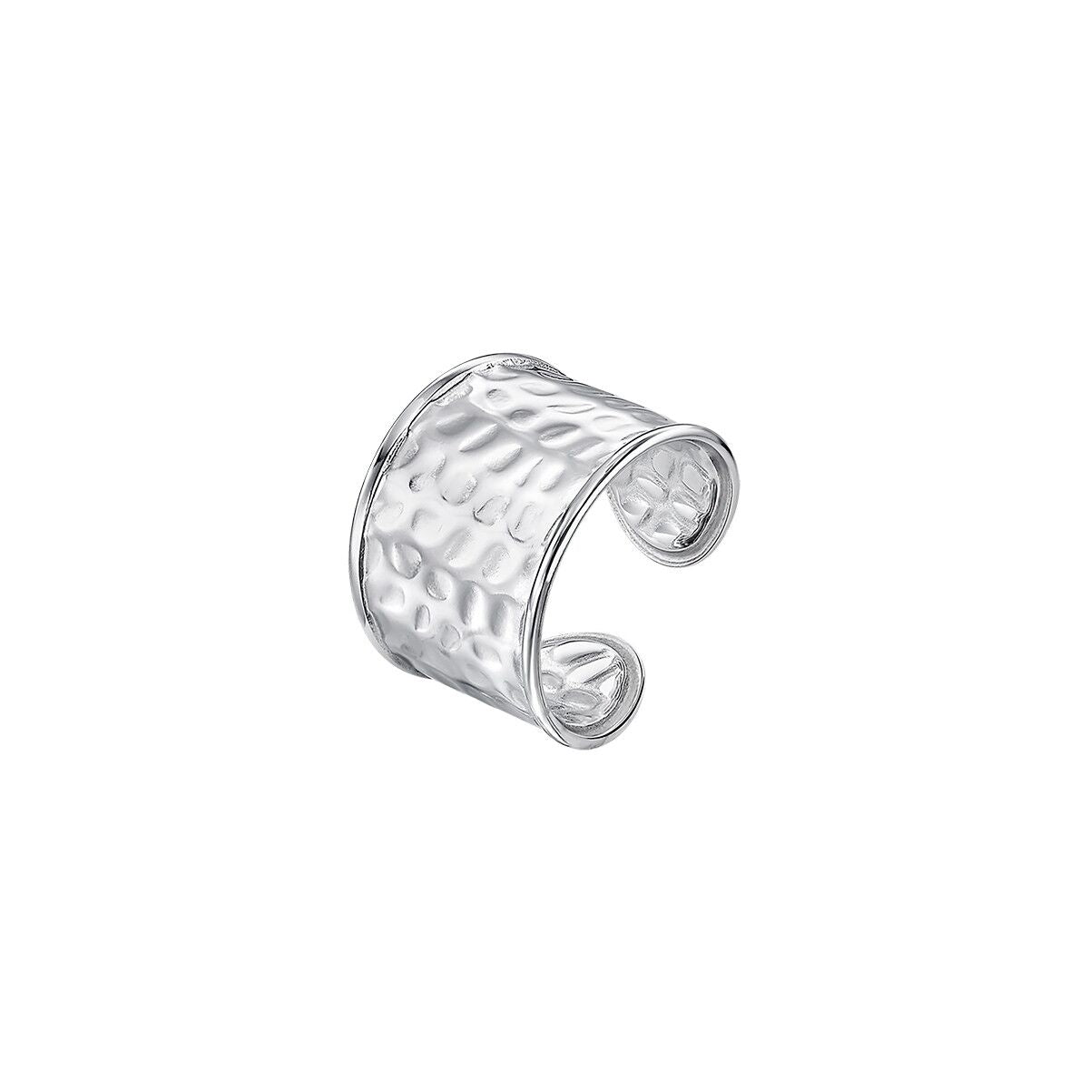 Zilverkleurige Lotus ring voor dames met een elegante, moderne afwerking.