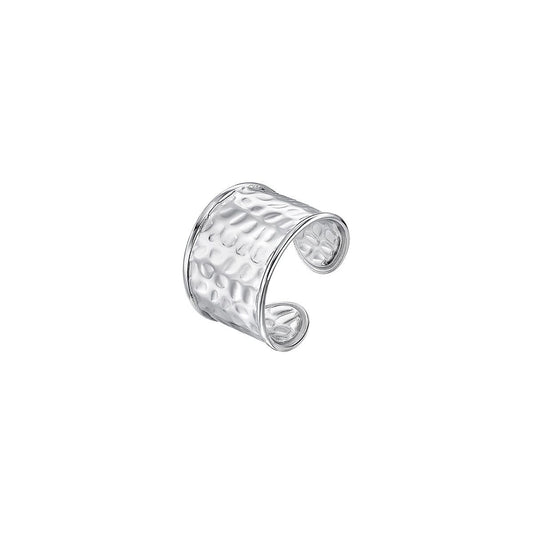 Zilverkleurige Lotus ring voor dames met een elegant, tijdloos design in maat 18.